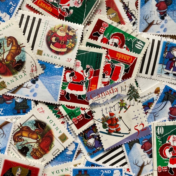 100+ Santa Claus postage stamps